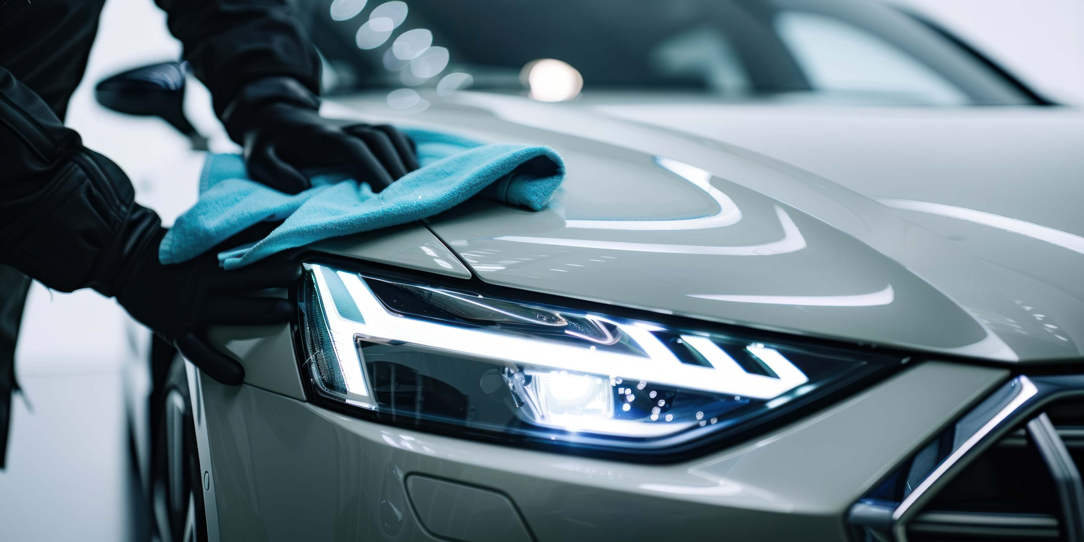 Professionally detailed vehicle with glossy paintwork and a carefully polished exterior